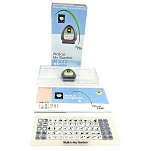 Cricut Walk In My Garden Shapes Cartridge Manual Overlay Provo Craft Complete